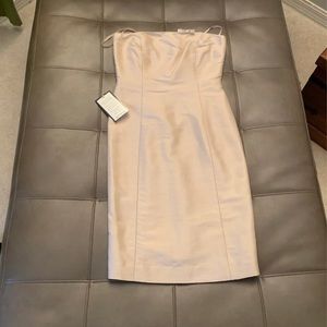 Ann Taylor Petite Cream Strapless Dress NWT